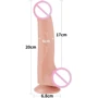 Фаллоимитатор LoveToy Sliding-Skin Dual Layer Dong 8.5" Flesh: Тип Реалистичные