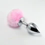 Анальна пробка із хвостиком LoveToy Large Silver Plug+Pompon: Для кого Унисекс
