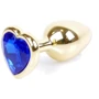 Анальная пробка Boss Series - Jewellery Gold Heart PLUG Dark Blue S (BS6400041): Для кого Унисекс