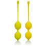 CalExotics Kegel Training Set Lemon вагінальні кульки, 9.5x3.25 см