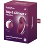 Вібростимулятор-пульсатор Satisfyer Tap & Climax 2 Red: Довжина, см 11