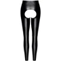 Легінси Noir Handmade F304 Taboo wetlook leggings with open crotch and bum Black, XXL: Матеріал Полиэстер