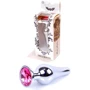 Анальная пробка с кристаллом BOSS of TOYS Boss Series - Jewellery Silver BUTT PLUG Pink, BS6400071