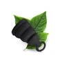 Силиконовая менструальная чаша с защитой от протечек Gvibe Gcup Black, 10 мл (чёрный) фото 11