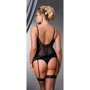 Чорний еротичний корсет Passion CAROLYN CORSET black 6XL / 7XL фото 3