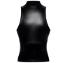 Топ Noir Handmade F324 Glam wetlook top with vinyl corset Вlack, M фото 7