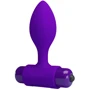 Анальная пробка с вибропулей LYBAILE Pretty Love Vibro Butt Plug (фиолетовая) фото 7