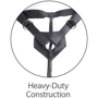 Страпон с двойным фаллоимитатором Pipdream Harness 7 Two Cocks One Hole, 17,8х4,5 см: Тип крепления На трусиках