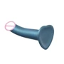 Насадка для страпона Strap-On-Me Mono Density Dildo Blue M: Тип Реалистичные