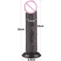 Фаллоимитатор LoveToy Sliding-Skin Dual Layer Dong 8" Black: Наличие вибрации Нет