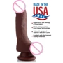 7 Inch Ultra Real Dual Layer Suction Cup Dildo - Medium Skin Tone фаллоимитатор 15x4.5 см, коричневый