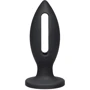 Силіконова анальна пробка Doc Johnson Kink Lube Luge Premium Silicone Plug 4 ", 9х3,81 см, чорний