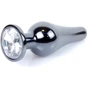 Анальная пробка с кристаллом BOSS of TOYS Boss Series - Jewellery Dark Silver BUTT PLUG Clear, BS6400057 фото 6