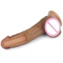 Фаллоимитатор LoveToy Dual-Layered Silicone Cock 8" Brown: Тип Реалистичные