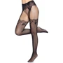 Колготки Leg Avenue Fishnet tights with back seam One size Black: Застосування На ноги