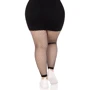 Леггинсы Leg Avenue Industrial Net footless tights Black 1X/2X: Вид Леггинсы
