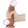Фаллоимитатор LoveToy Sliding-Skin Dual Layer Dong 7.5" Brown: Тип Реалистичные