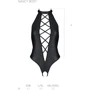 Боди из эко-кожи с имитацией шнуровки и открытым доступом Passion NANCY BODY black, S/M: Вид Боди