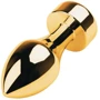 Анальна пробка із кристалом Metal By Toyfa Gold anal plug: Наявність вібрації  Нет