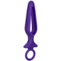 Анальна пробка Pipdream Silicone Groove Probe, 10,25х3,25 см, фіолетовий: Матеріал силікон