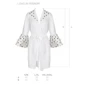 Пеньюар Passion LOVELIA PEIGNOIR white S/M: Декор Волан