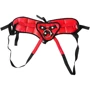 Трусы для страпона Sportsheets - Plus Red Lace w/Satin Corsette Strap On фото 4