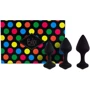 Набор силиконовых анальных пробок FeelzToys - Bibi Butt Plug Set 3 pcs Black