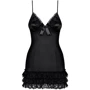 Сексуальний комплект Obsessive Blackbella chemise, S / M фото 2