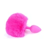 Анальная пробка BOSS Series Exclusivity Silicon Plug Bunny Tail Pink: Материал Силикон