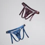 Трусики для страпона Strap-On-Me Leatherette Harness Generous - One Size - Aubergine фото 1