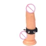Эрекционное кольцо с шипами Art of Sex - James, натуральная кожа, черный фото 4
