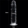 Фаллоимитатор LoveToy Flawless Clear Dildo 7": Длина проникновения, см 16.5
