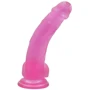 Фаллоимитатор LoveToy Jelly Studs Large Pink: Длина проникновения, см 15