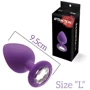 Анальная пробка с кристаллом MAI Attraction Toys №49 Purple L: Для кого Унисекс