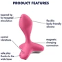 Анальная пробка с вибрацией Satisfyer Game Changer Pink: Наличие вибрации Есть