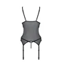 Корсет Passion Christa Corset black S/M: с подвязками и ажурным лифом, стринги в комплекте: Для кого Для женщин