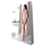 Бодістокінг з імітацією корсетного шнурівки Passion BS094 One Size, white: Візерунок Однотонный
