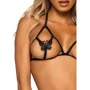 Комплект Leg Avenue Open cup bra and pearl panty Black: Вид Комплекты
