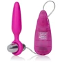 Анальна вібро-пробка Booty Call Booty Glider, 9.5x2.5 см, рожевий