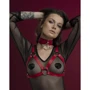 Лиф Feral Feelings - Harness Bra, красный