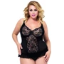 Комплект SoftLine - Adel, корсет + стринги, XL (black)