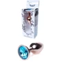 Анальная пробка с кристаллом BOSS of TOYS Boss Series - Jewellery Red Gold PLUG Light Blue S, BS6400113