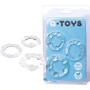 Набор эрекционных колец Toyfa A-Toys: Цвет прозрачный