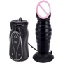 Анальна вібропробка Seven Creations Pleasure Thrust Vibrating Butt Plug з поштовховими рухами