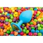 Большая силиконовая пробка с кристаллом голубая, 9x4 см, прозрачный: Для кого Унисекс