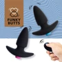 FeelzToys FunkyButts Remote Controlled Butt Plug - сет анальных пробок с вибрацией с дистанционным управлением, 10,6х3,7 см: Для кого Для пары