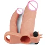 Двойная насадка на пенис с вибрацией LoveToy Pleasure X-Tender Series: Наличие вибрации Есть