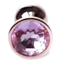 Анальная пробка с кристаллом BOSS of TOYS Boss Series - Jewellery Red Gold PLUG Rose S, BS6400108 фото 6