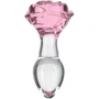 Стеклянная анальная пробка Pillow Talk - Rosy- Luxurious Glass Anal Plug