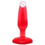 Анальная пробка на присоске Butt plug, BI-017001 Red